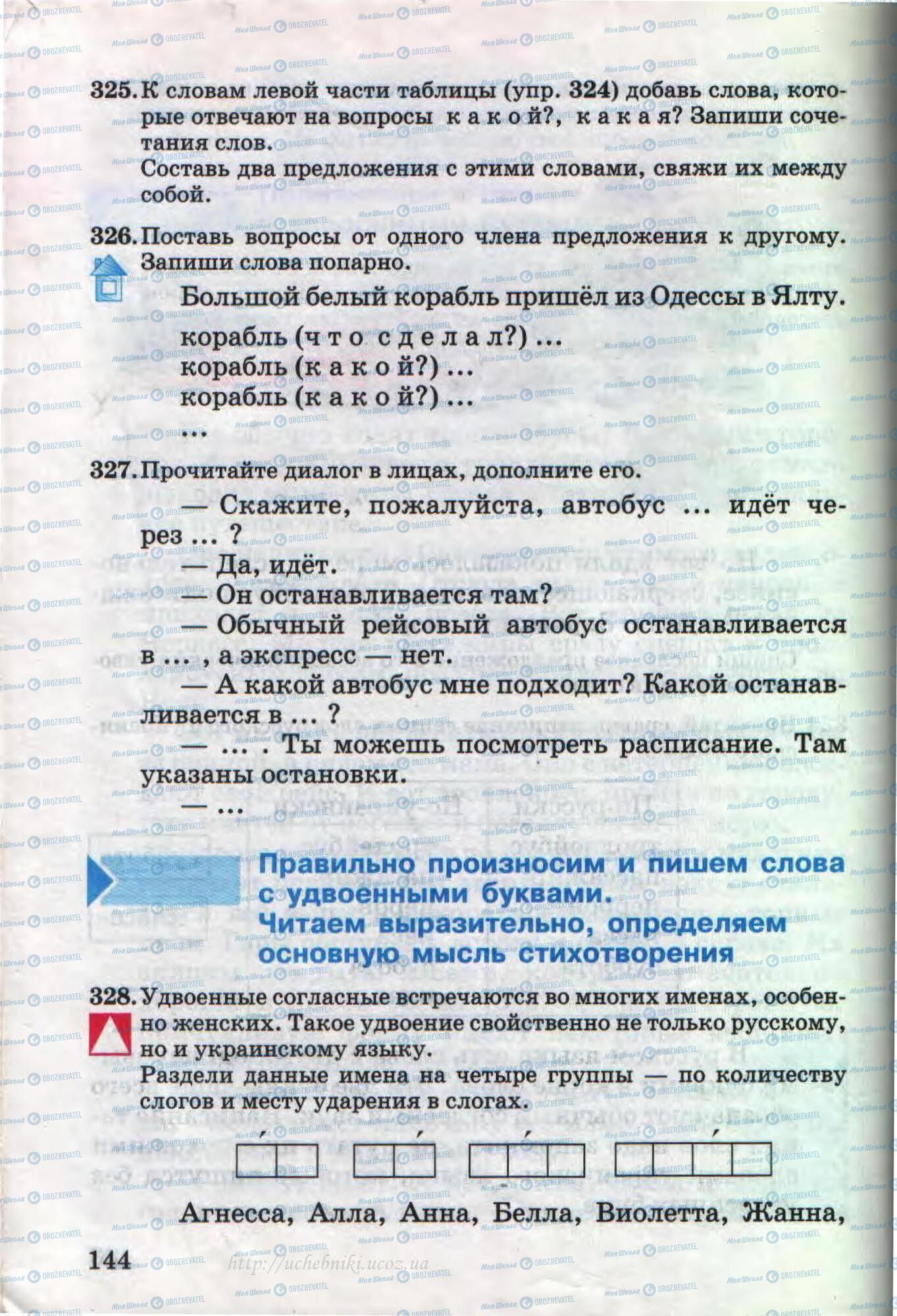 Учебники Русский язык 4 класс страница 144