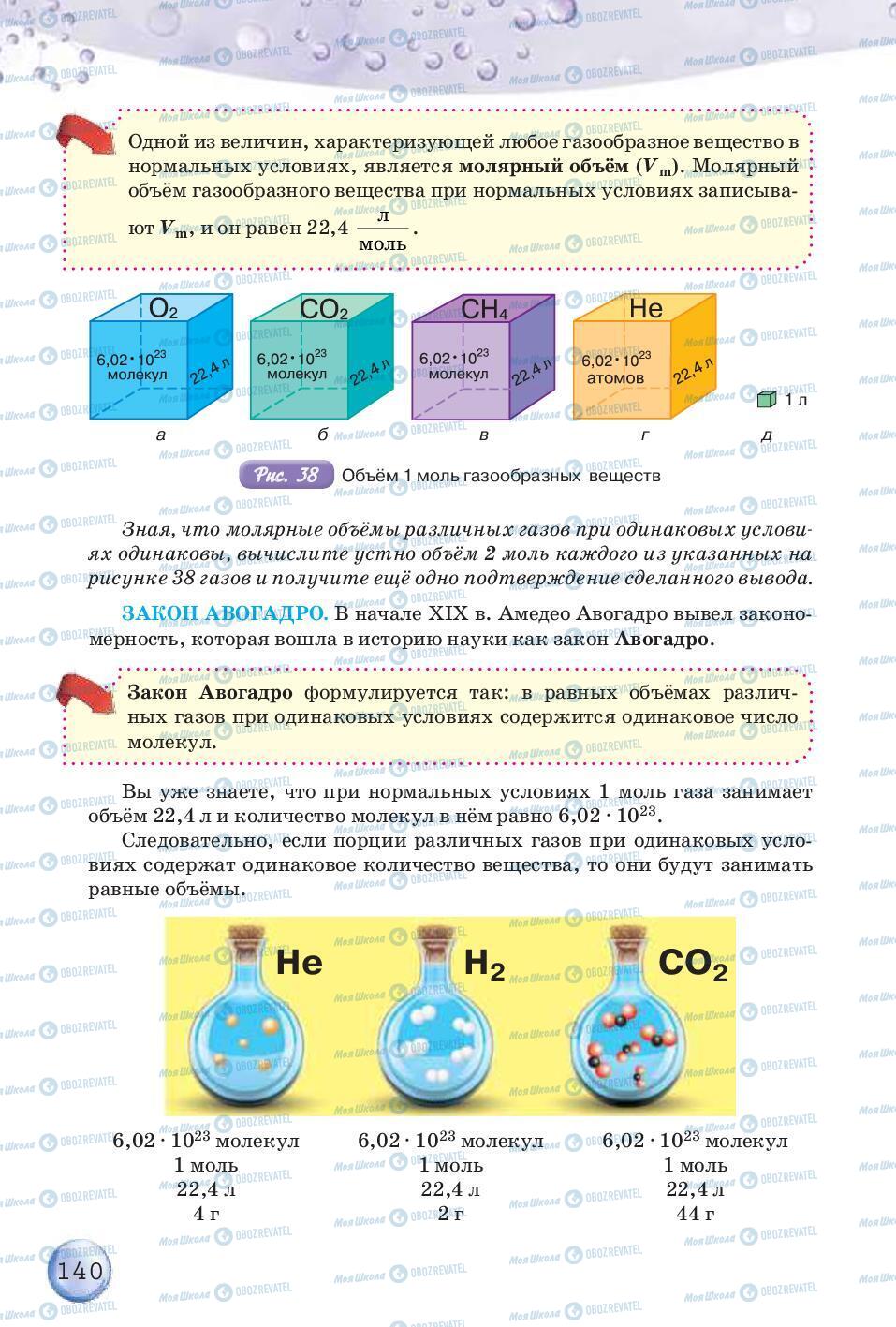 Підручники Хімія 8 клас сторінка 140