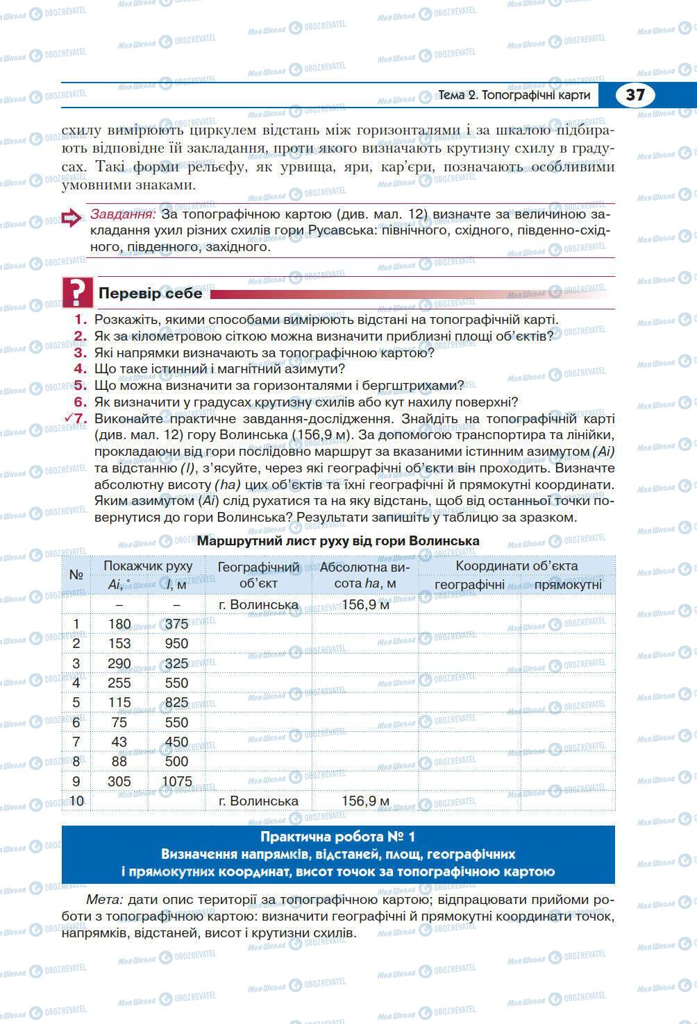 Підручники Географія 8 клас сторінка 37