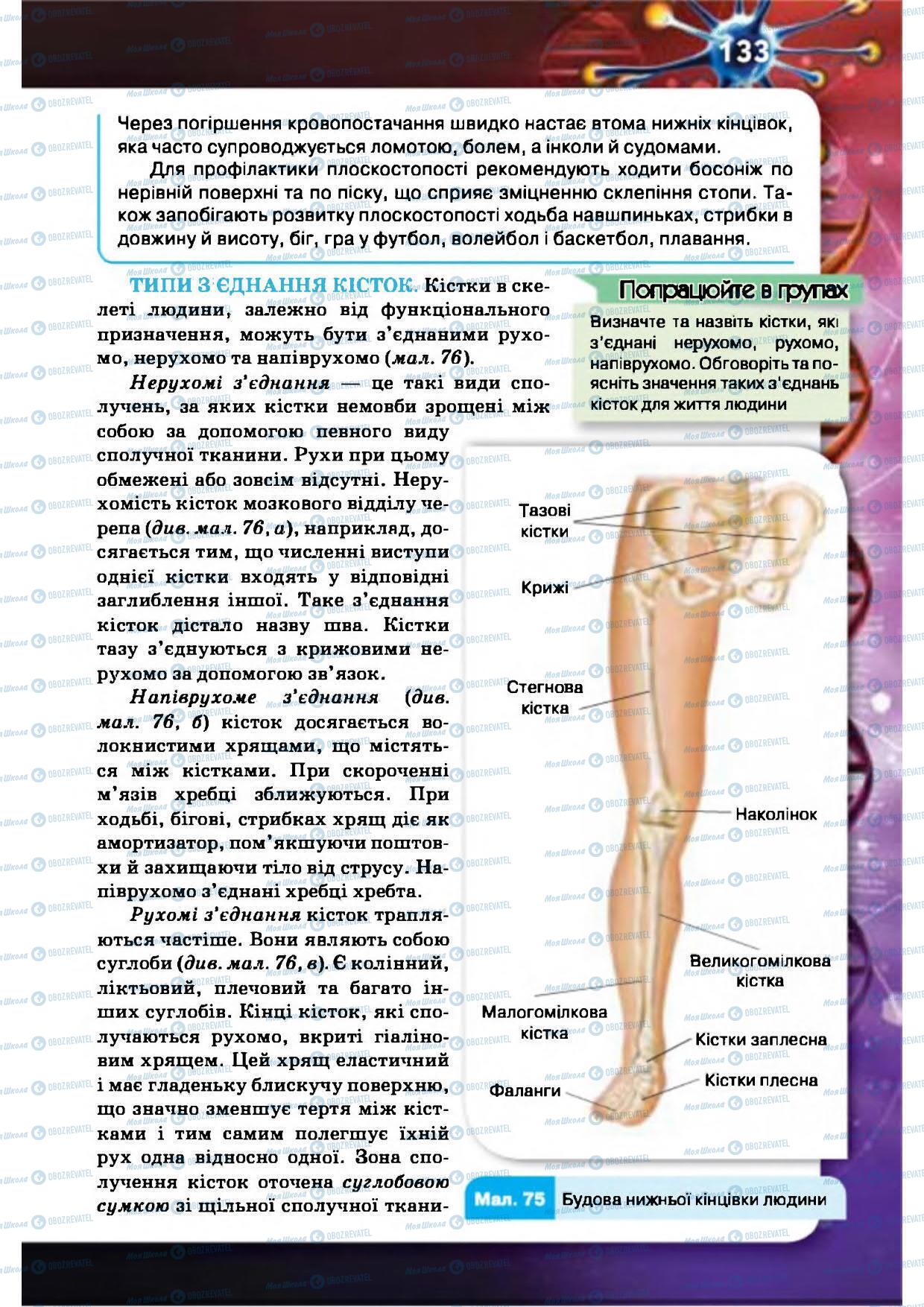 Підручники Біологія 8 клас сторінка 133