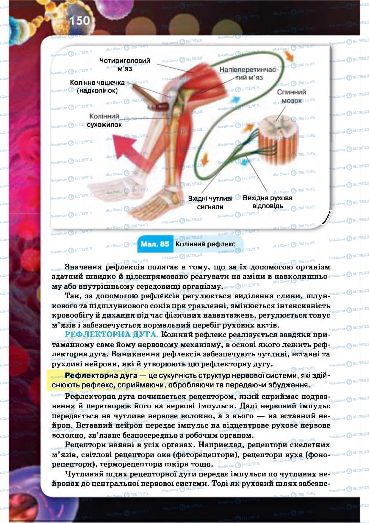 Підручники Біологія 8 клас сторінка 150