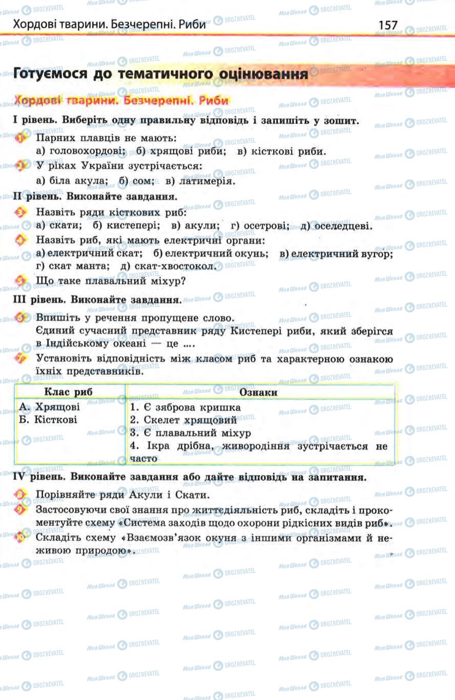 Підручники Біологія 8 клас сторінка 157