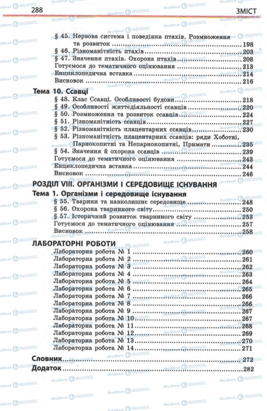 Підручники Біологія 8 клас сторінка 288