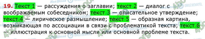 ГДЗ Російська мова 8 клас сторінка 19