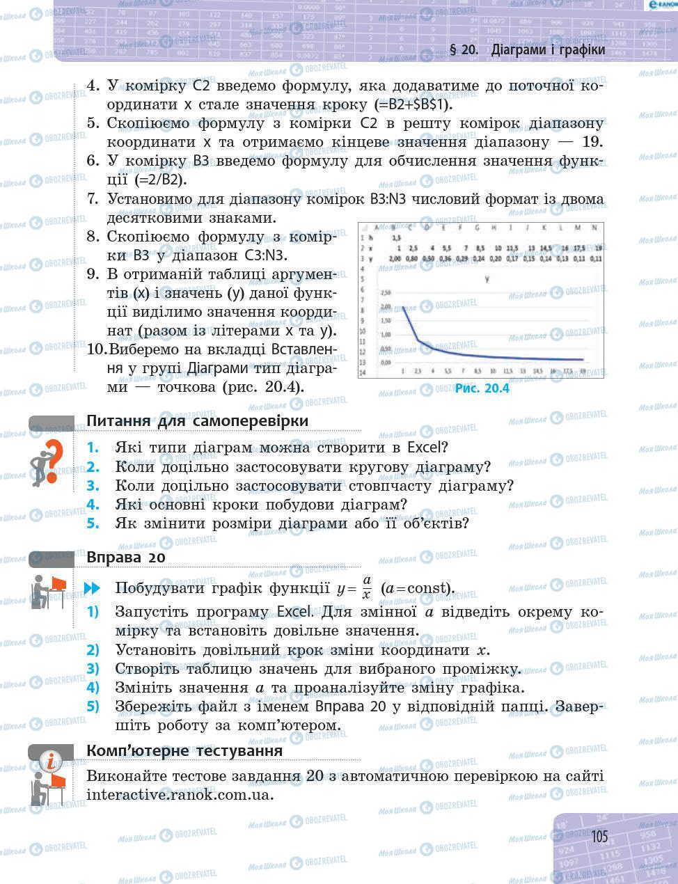 Підручники Інформатика 8 клас сторінка 105