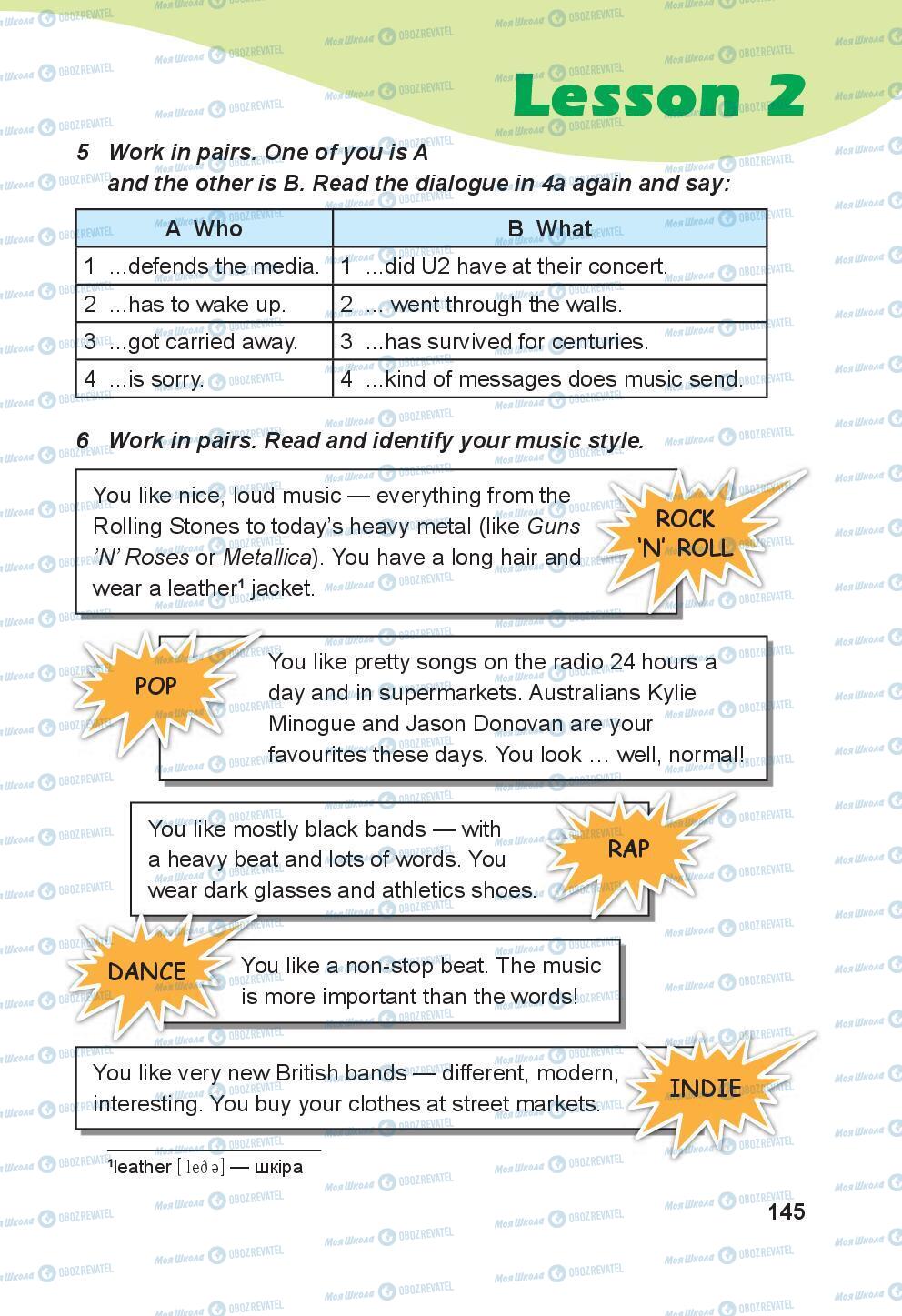 Підручники Англійська мова 8 клас сторінка 145