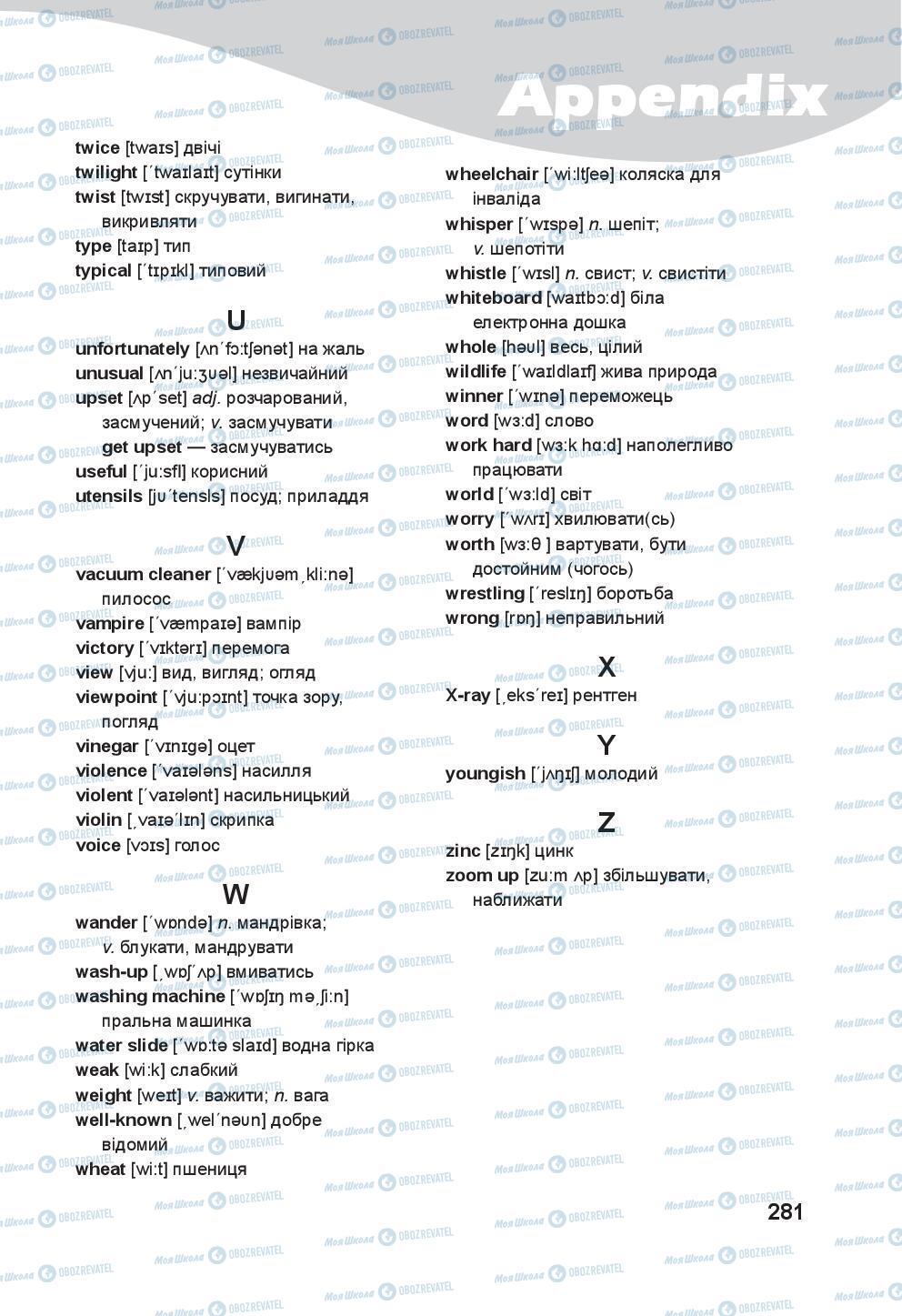 Підручники Англійська мова 8 клас сторінка 281