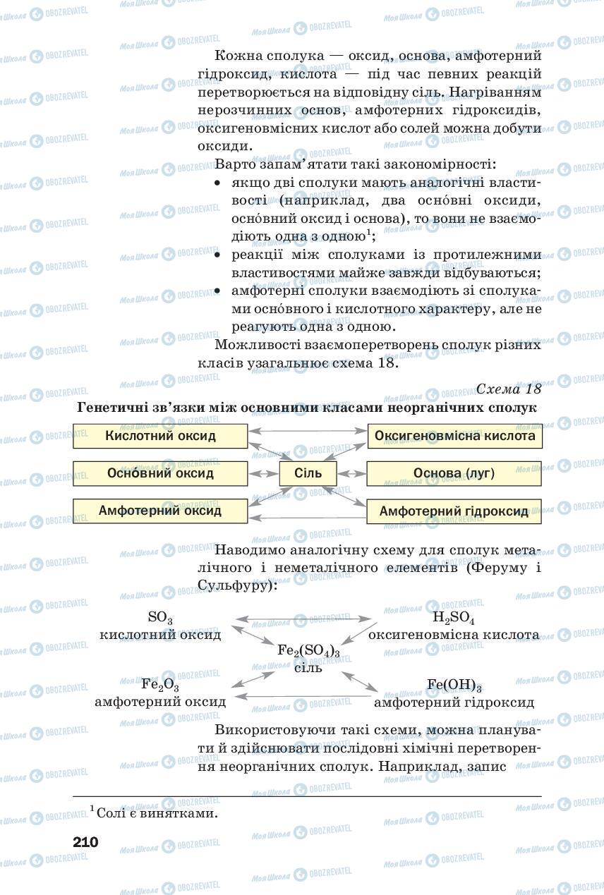 Учебники Химия 8 класс страница 210