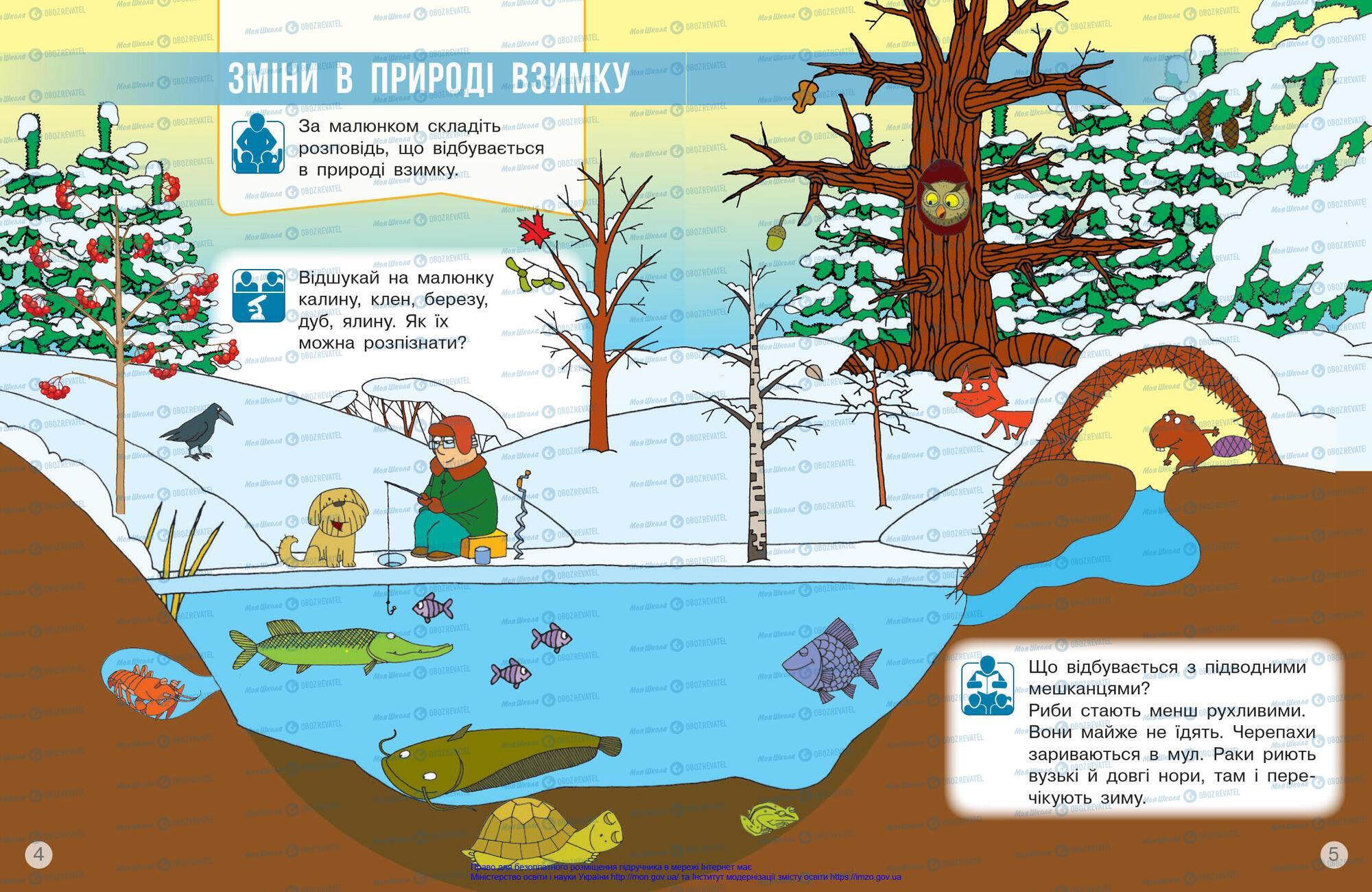 Підручники Я досліджую світ 1 клас сторінка 4-5