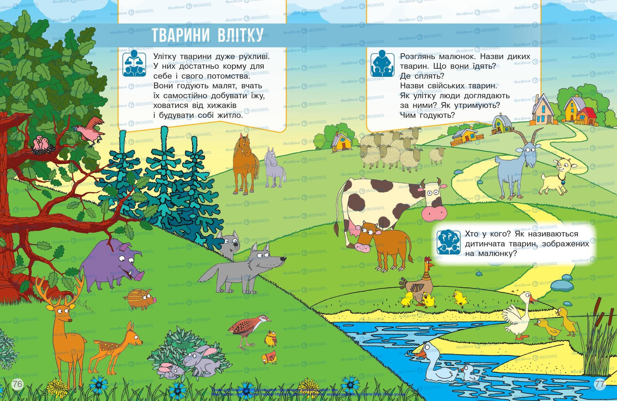 Підручники Я досліджую світ 1 клас сторінка 76-77