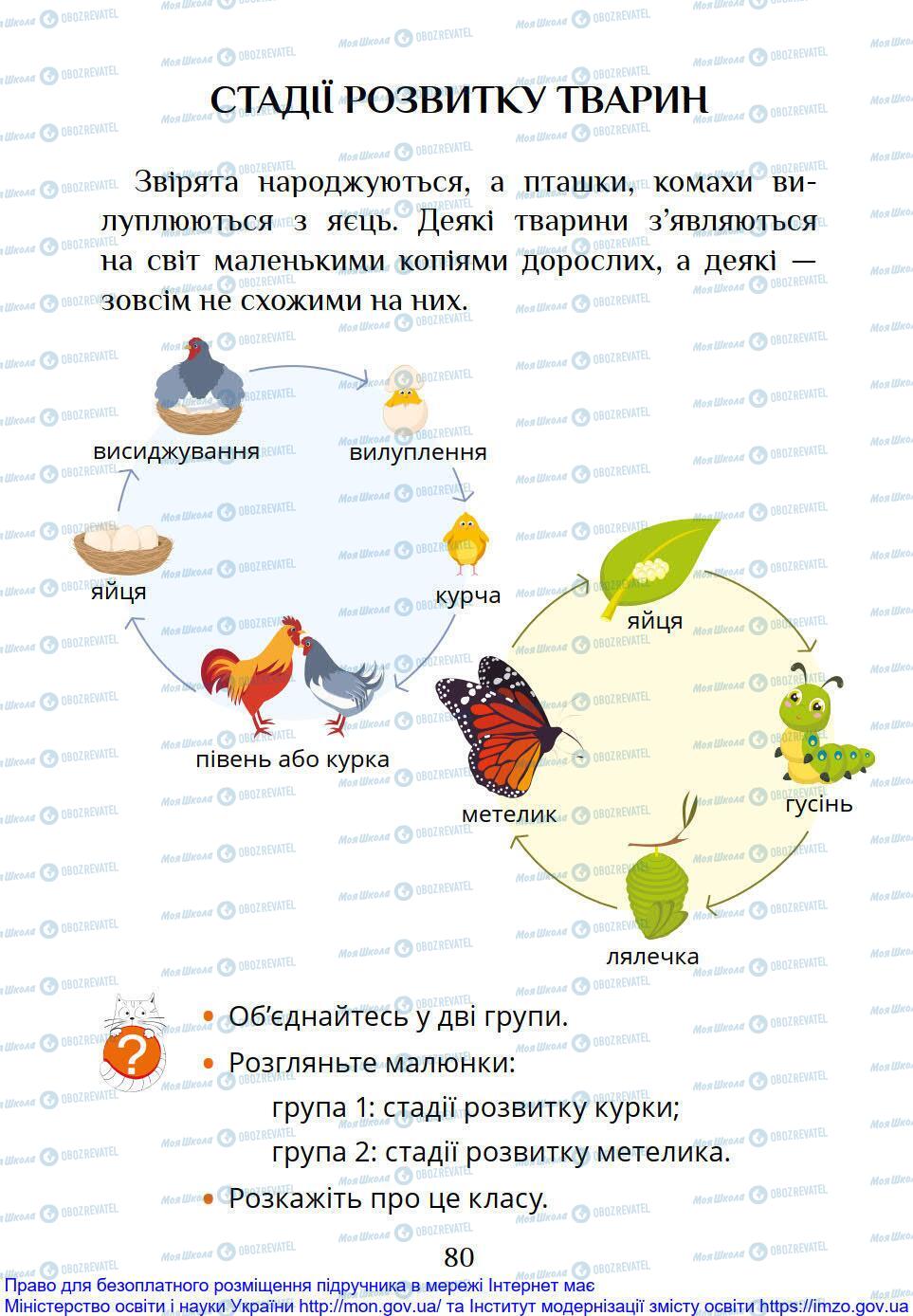 Підручники Я досліджую світ 1 клас сторінка 80