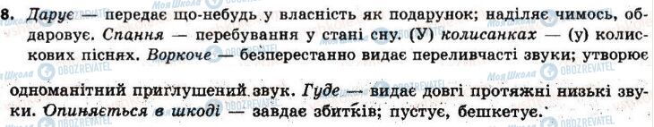 ГДЗ Українська мова 6 клас сторінка 8