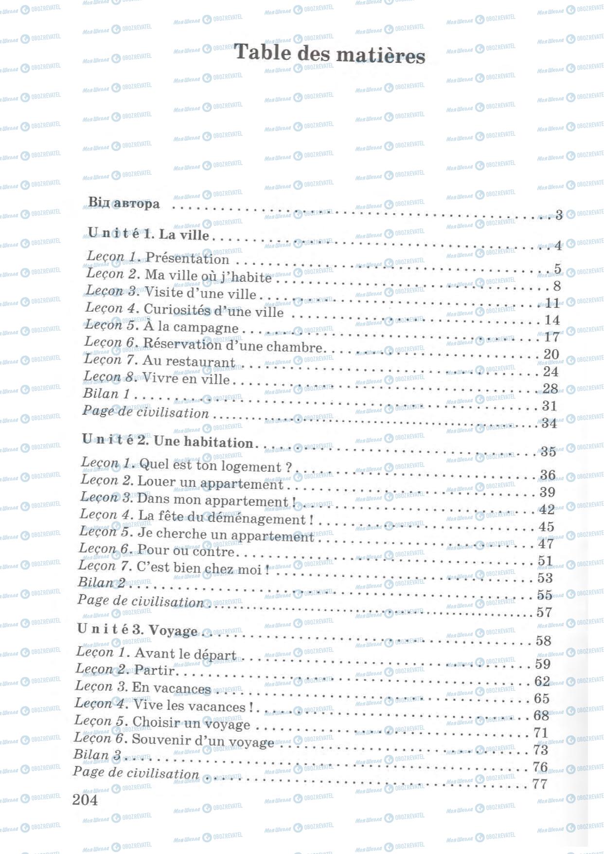 Підручники Французька мова 7 клас сторінка 204