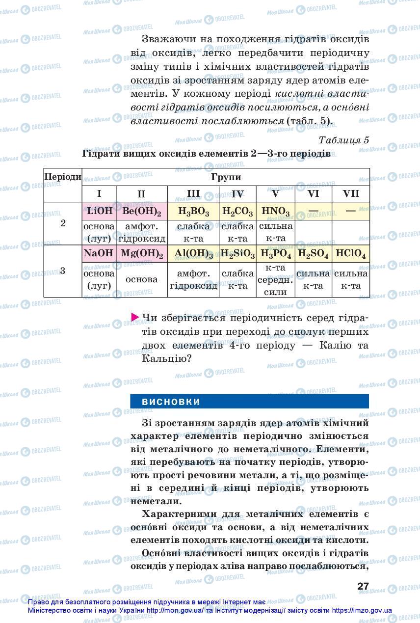 Учебники Химия 11 класс страница 27