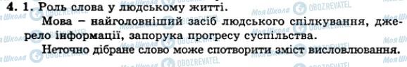 ГДЗ Українська мова 5 клас сторінка 4
