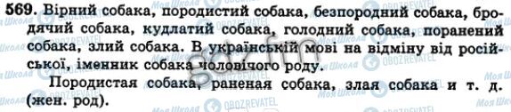 ГДЗ Українська мова 5 клас сторінка 569