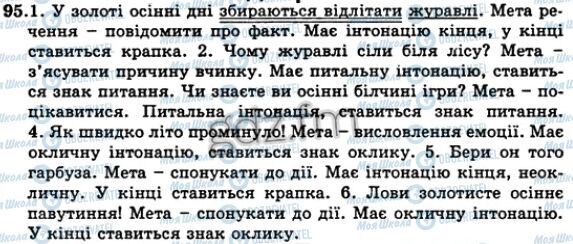 ГДЗ Українська мова 5 клас сторінка 95