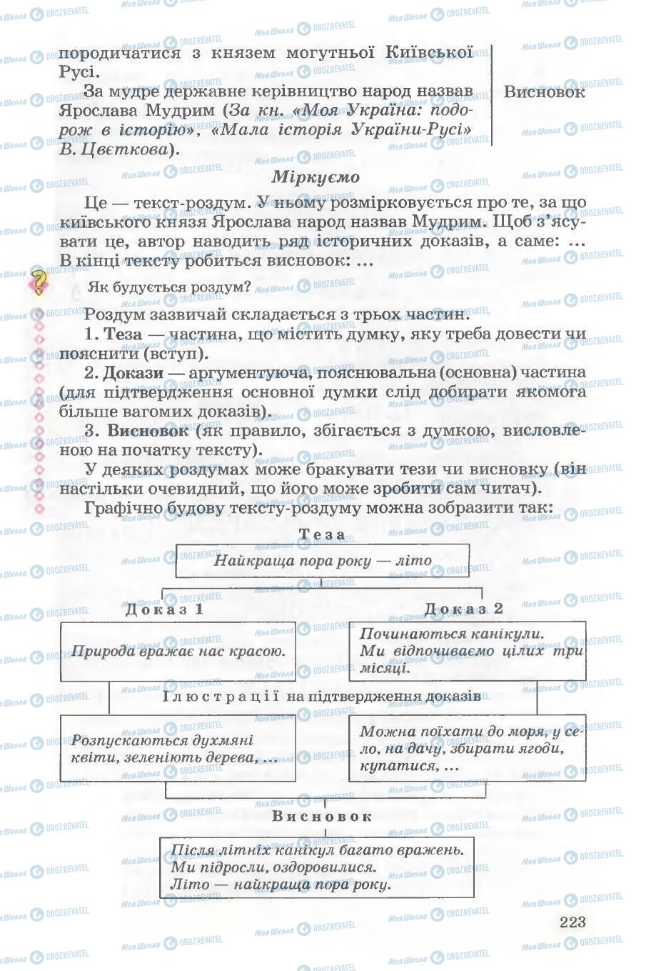 Підручники Українська мова 5 клас сторінка 223