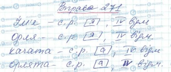 ГДЗ Українська мова 6 клас сторінка 271