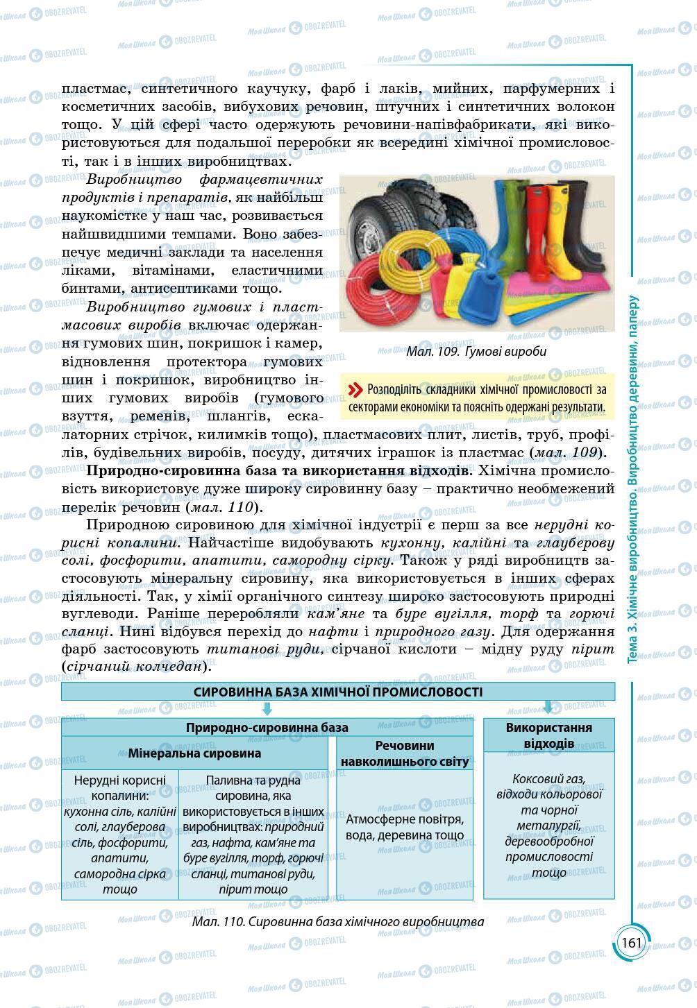 Підручники Географія 9 клас сторінка 161