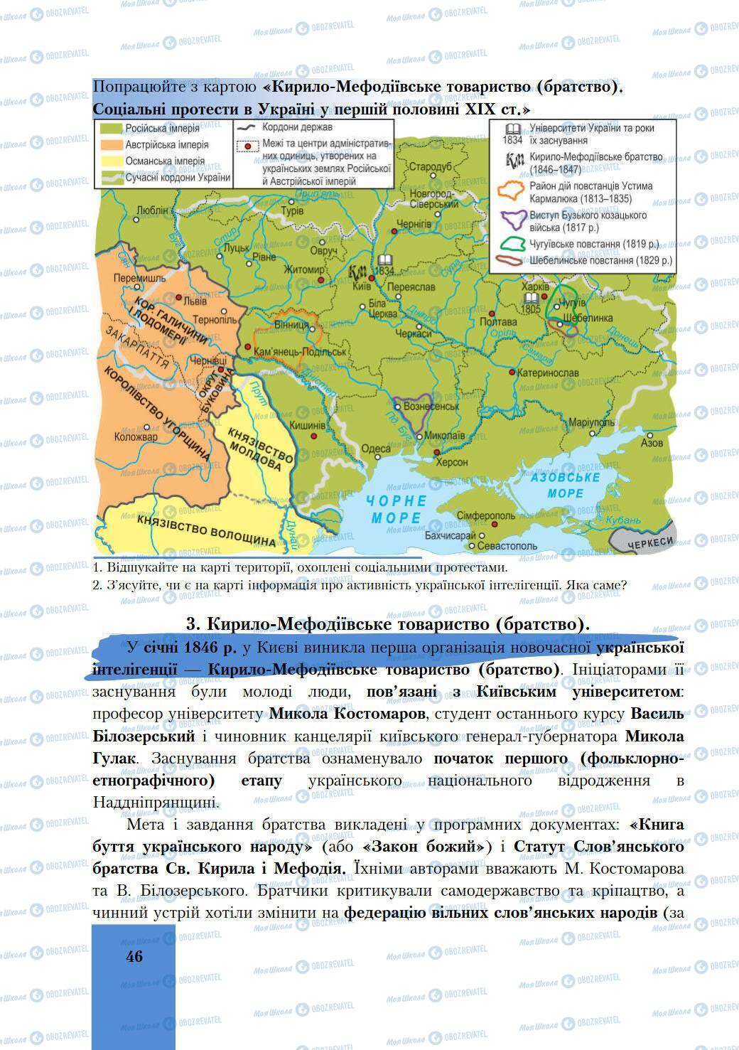 Підручники Історія України 9 клас сторінка 46