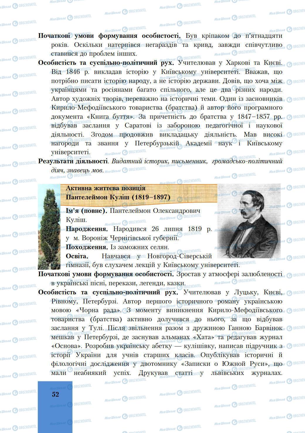 Учебники История Украины 9 класс страница 52