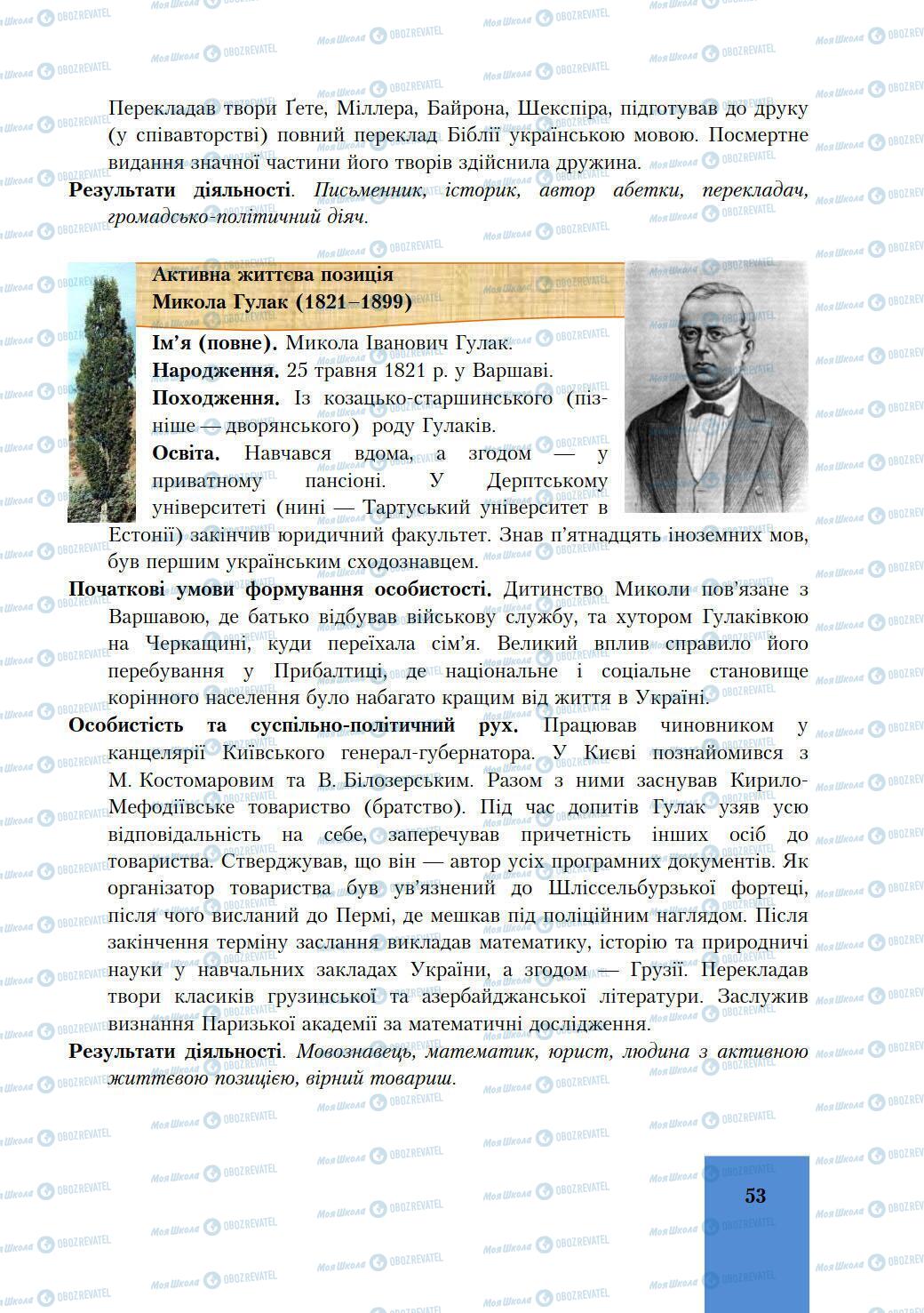 Підручники Історія України 9 клас сторінка 53