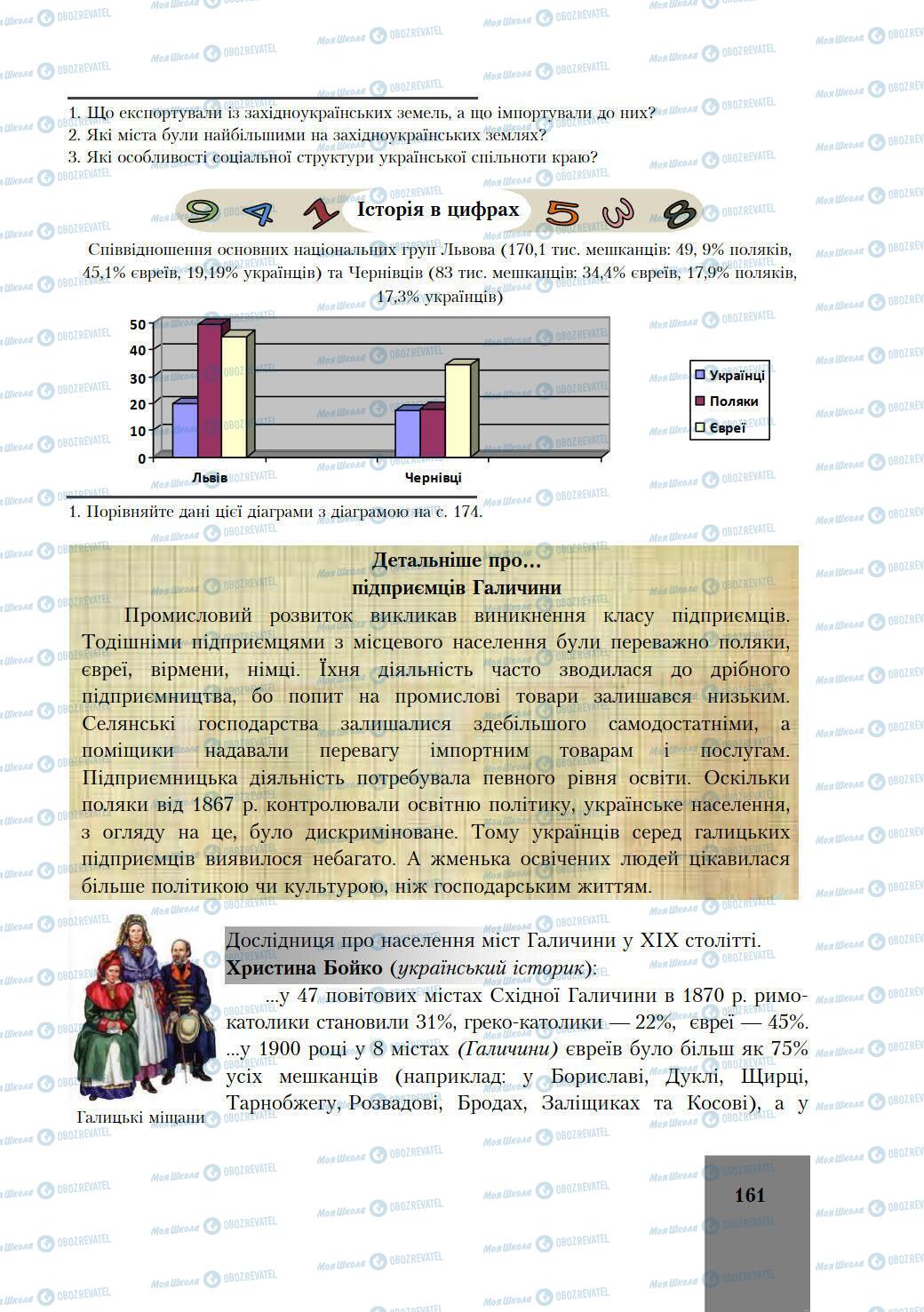 Учебники История Украины 9 класс страница 161