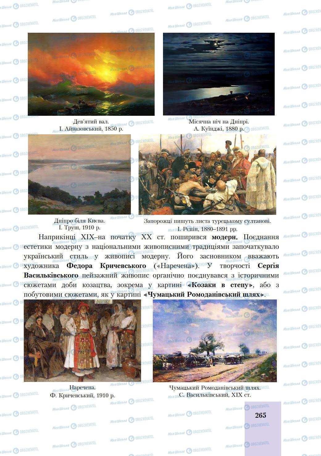 Учебники История Украины 9 класс страница 265