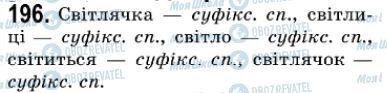 ГДЗ Українська мова 7 клас сторінка 196