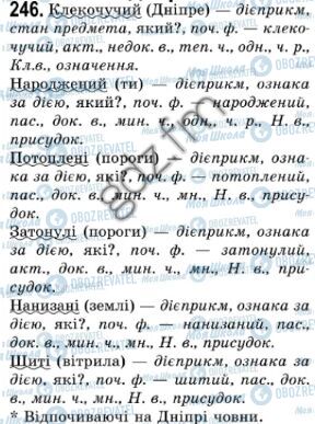 ГДЗ Українська мова 7 клас сторінка 246