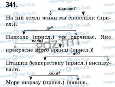 ГДЗ Українська мова 7 клас сторінка 341