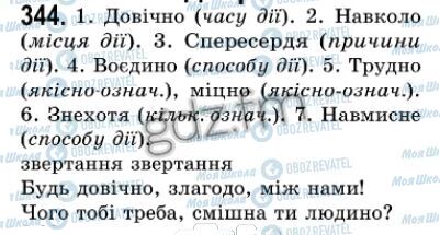 ГДЗ Українська мова 7 клас сторінка 344