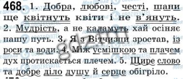 ГДЗ Українська мова 7 клас сторінка 468