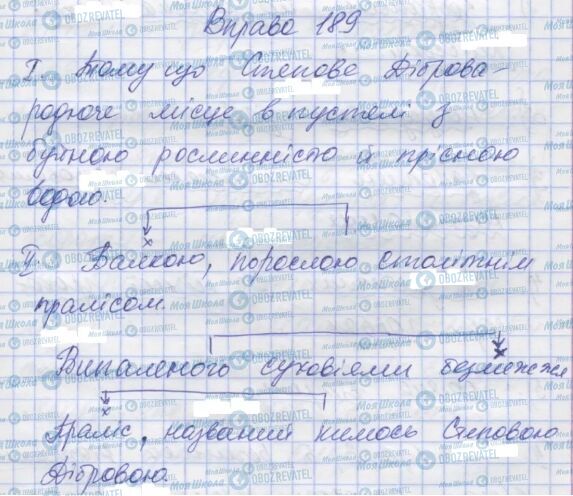 ГДЗ Українська мова 7 клас сторінка 189