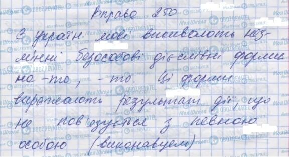 ГДЗ Українська мова 7 клас сторінка 250