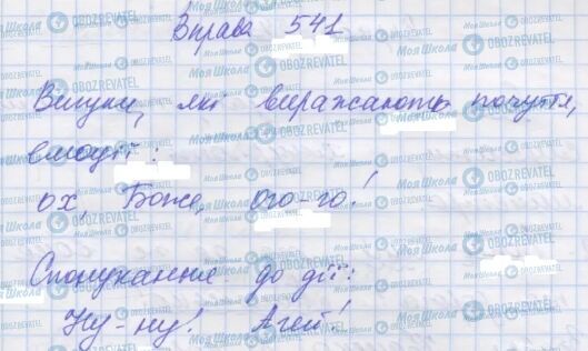 ГДЗ Українська мова 7 клас сторінка 541