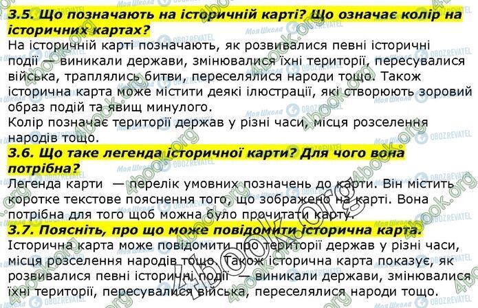 ГДЗ Історія України 5 клас сторінка 3.5-3.7