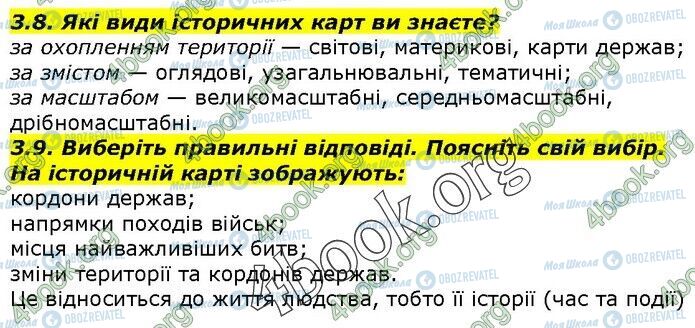 ГДЗ Історія України 5 клас сторінка 3.8-3.9