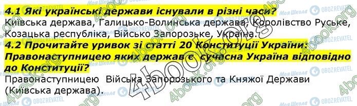 ГДЗ Історія України 5 клас сторінка 4.1-4.2