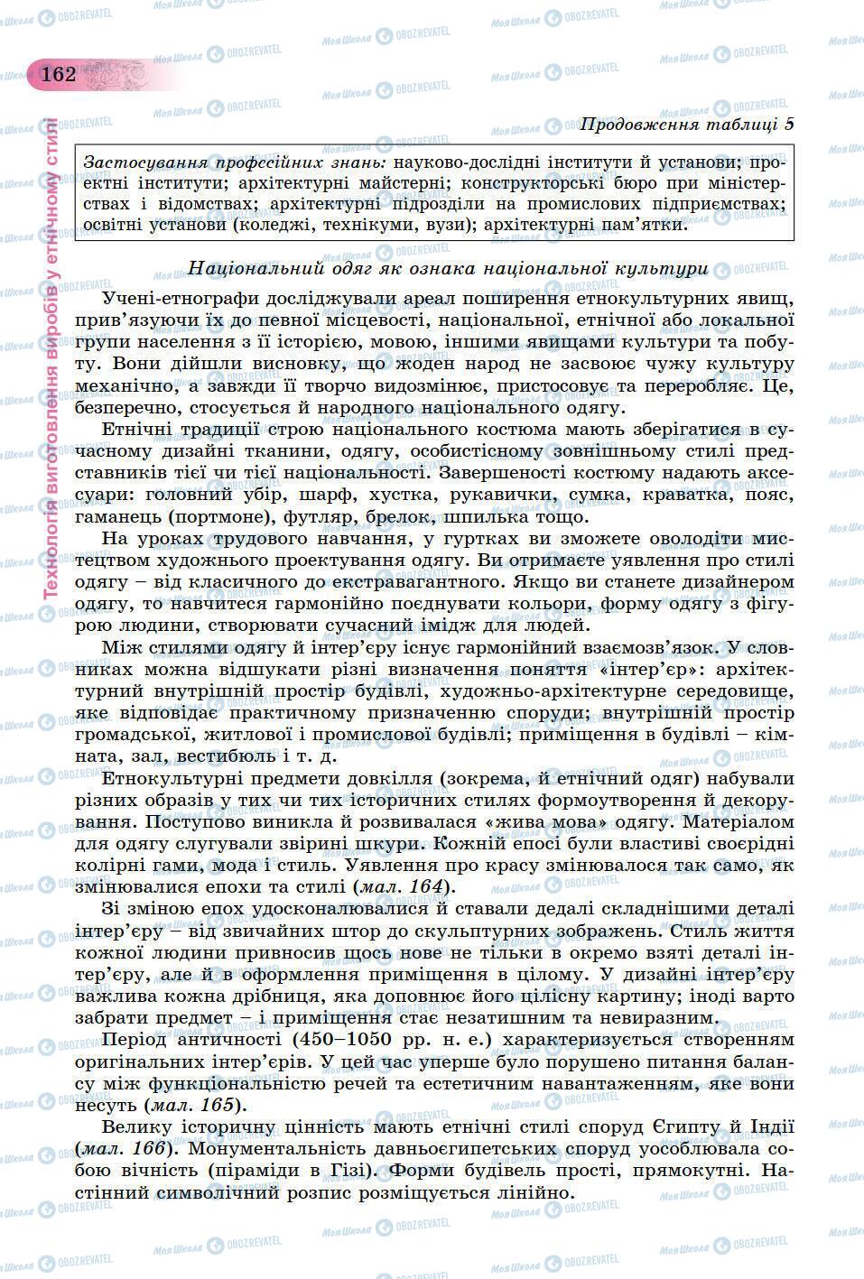 Підручники Трудове навчання 9 клас сторінка 162