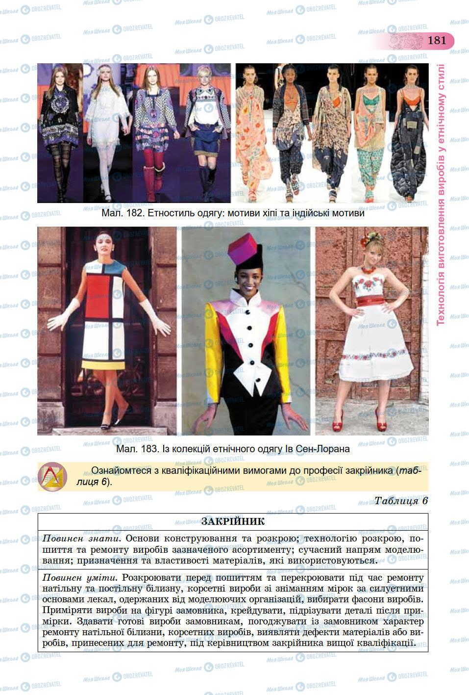 Підручники Трудове навчання 9 клас сторінка 181