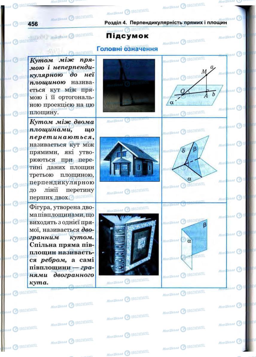 Підручники Математика 10 клас сторінка 456