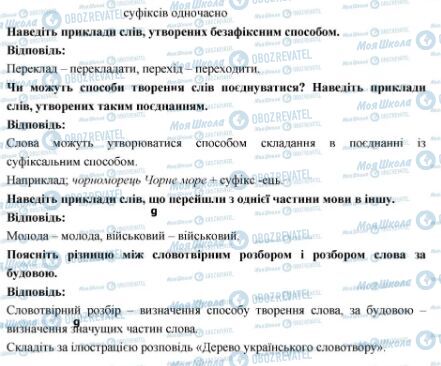 ГДЗ Укр мова 6 класс страница Запитання і завдання для самоперевірки