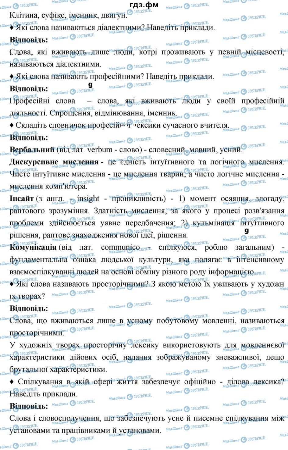 ГДЗ Українська мова 6 клас сторінка Запитання і завдання для самоперевірки