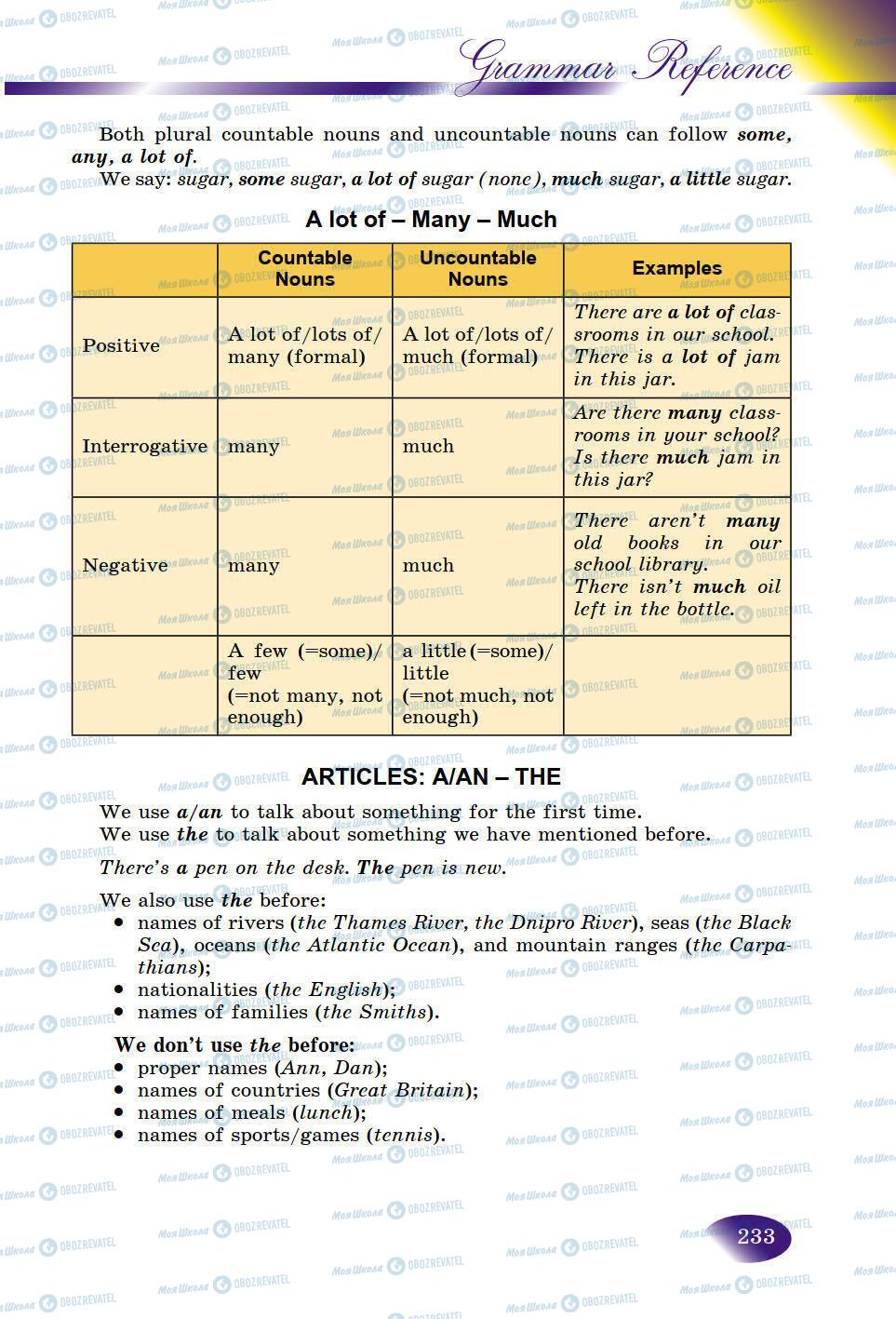 Підручники Англійська мова 9 клас сторінка 233