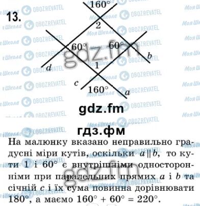 ГДЗ Геометрія 7 клас сторінка 13
