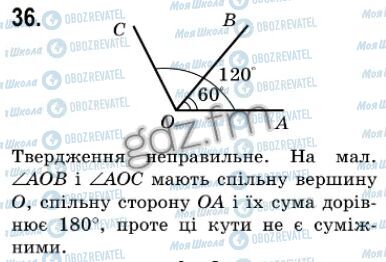 ГДЗ Геометрія 7 клас сторінка 36