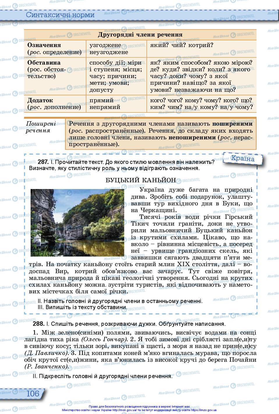 Підручники Українська мова 10 клас сторінка 106