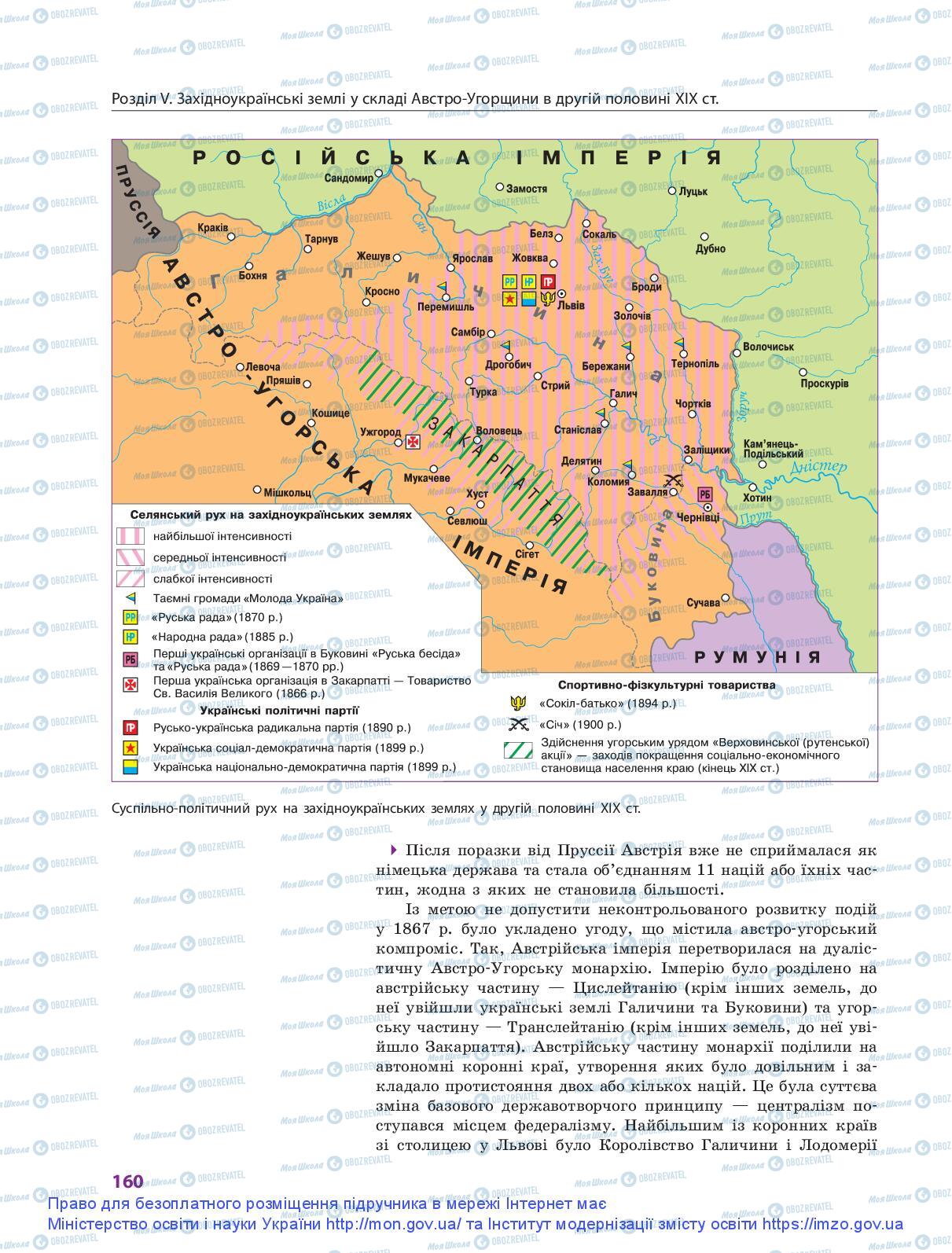 Учебники История Украины 9 класс страница 160